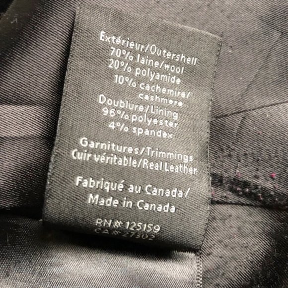 Mackage Wool and Cashmere Coat Size Large Black - Picture 13 of 15